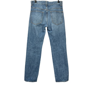 Khaite 'Callum' Blue Cotton High-Rise Straight-Leg Denim Jean Size 24
