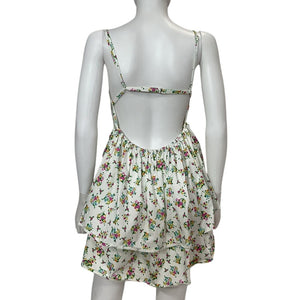 For Love & Lemons Floral White Tanya Dress Size M