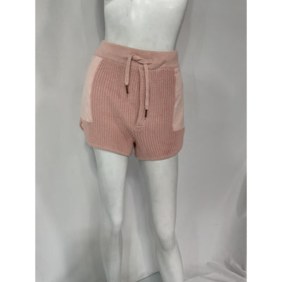 Ser.O.Ya 'Uma' Pink Velour Contrast Short Size L
