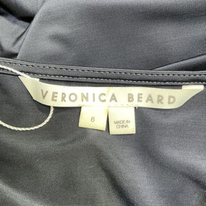Veronica Beard Ruched Blue Roque Top Size 6