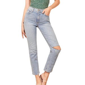 Reformation High Rise Montego Destroyed Liza Size 29 Denim Jeans