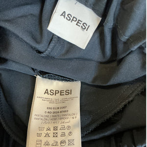 Aspesi Wide-Leg Navy Trousers Bottoms Size 36 / US XS