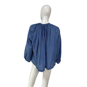 Dôen 'Jonie' Blue Cotton Top Size S