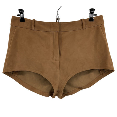 Lamarque Suede Chocolate Annaise Shorts Size M NWT