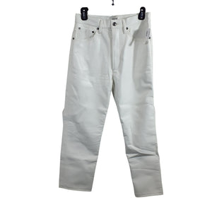 Agolde Recycled Leather White 90s Pinch Waist Size 27 Denim Jeans NWT