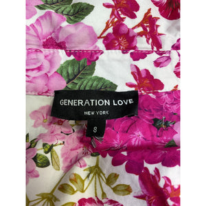 Generation Love Floral Fuchsia Morgan Romper Size 8