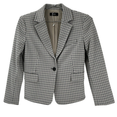 Theory Stretch Multicolor Houndstooth Blazer Size 2
