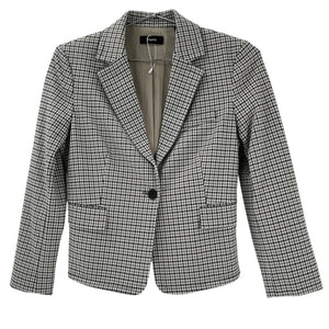Theory Stretch Multicolor Houndstooth Blazer Size 2