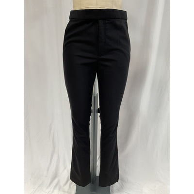 Helmut Lang 'Vented' Black Bootcut Pants Size 6