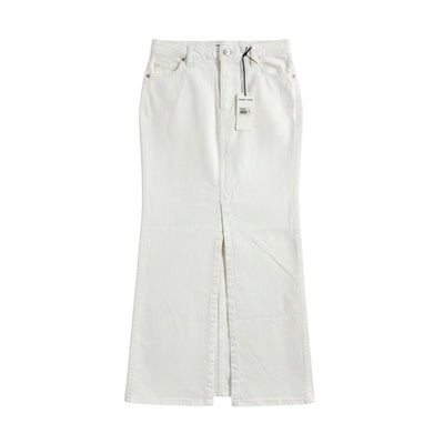 Staud Denim White Wrangler Maxi Skirt Size 25