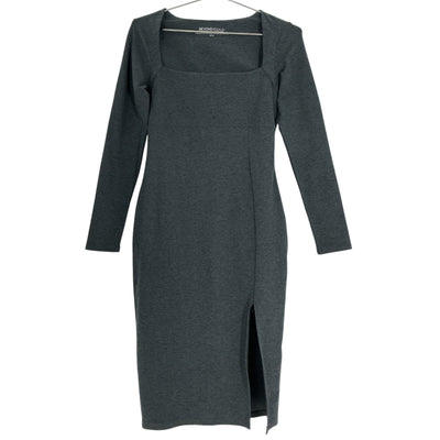 Beyond Yoga Sleek Black Spacedye Impress Midi Dress Size S