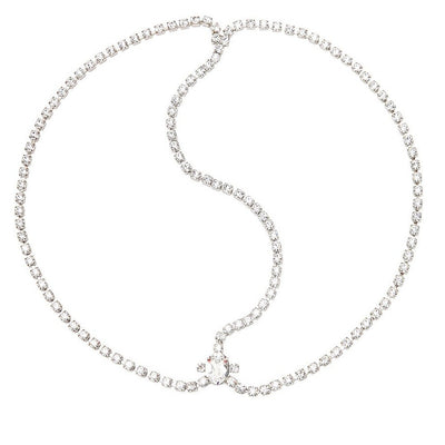 Jennifer Behr Sparkling Silver Alice Necklace