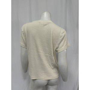 Re/Done '90S' Vintage White Cotton Baby Tee Size XL