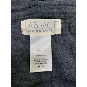 L*Space 'Bayside' Black Cotton Tunic Size M