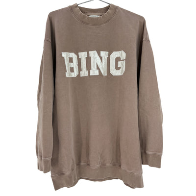Anine Bing Collegiate Tan Tyler Sweatshirt Size L