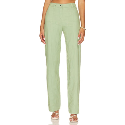 Camila Coelho Utility Sage Green Matilde Pants Size XS NWT