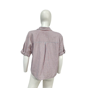 Xirena 'Teddy' Blue Cotton Shirt Size XS