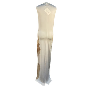 Acne Studios Sleek Tan Sleeveless Maxi Dress Size M NWT