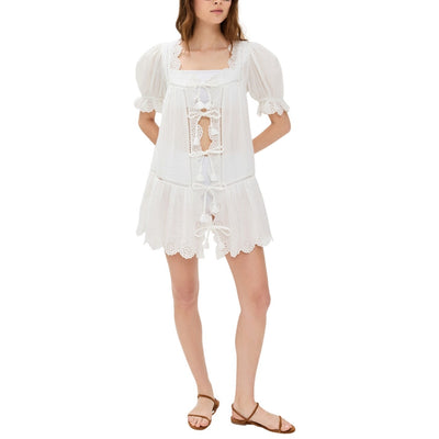 Sea New York Eyelet White Mae Coverup Dress Size S