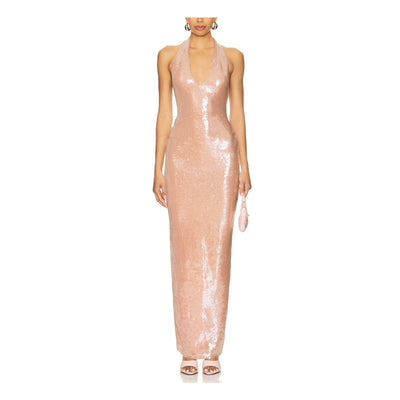 Nookie Sequined Pink Siren Gown Size XS
