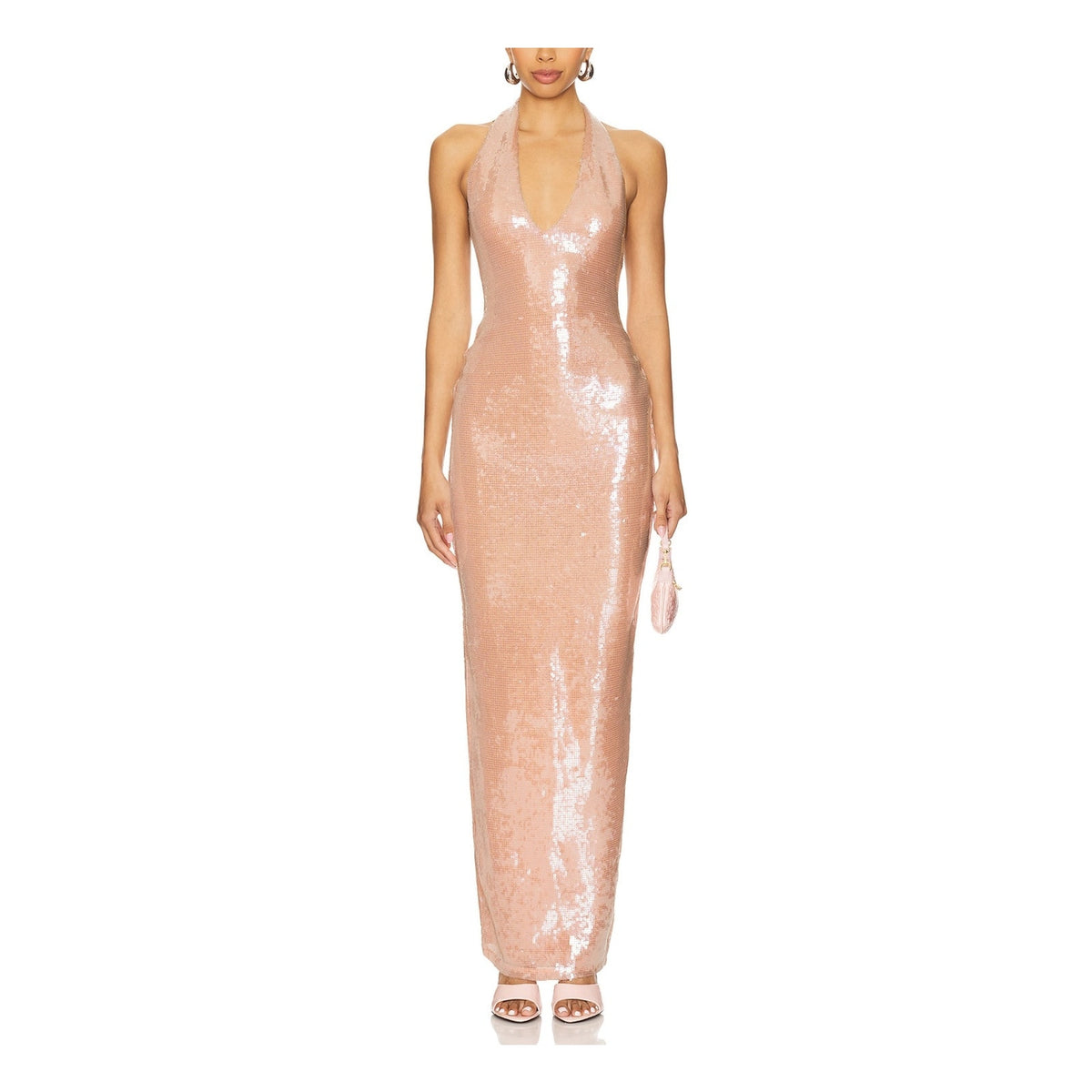 Nookie Sequined Pink Siren Gown Size XS