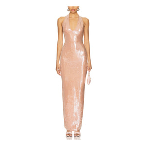 Nookie Sequined Pink Siren Gown Size XS