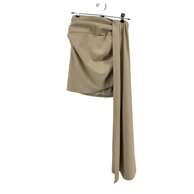 Lapointe Sleek Tan Faux Leather Mini Skirt Size 0
