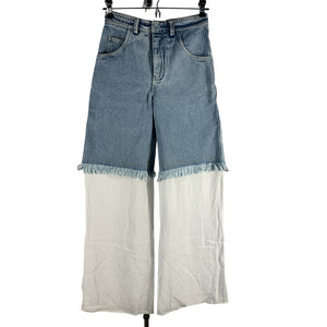 Christopher Esber Avant Garde Blue Deconstructed Spliced Pants Size Aus 4 / US 0