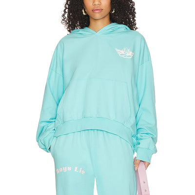 Boys Lie Oversized Turquoise Truth Hoodie Size OS