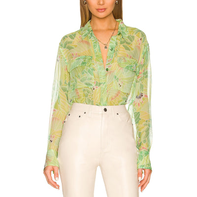 Equipment Silk Garden Multi Melanni Blouse Size M
