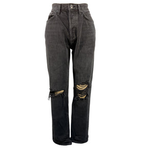 Agolde Distressed Black Lana Denim Jeans Size 27