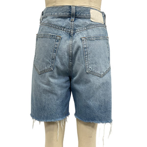 Grlfrnd Distressed Blue Quinn Shorts Size 27
