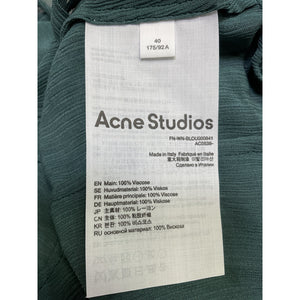Acne Studios Ruffled Teal Strap Top Size 40 NWT