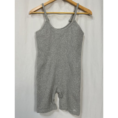 Alo Yoga Seamless Grey Cotton Ribbed Mellow Onesie Size M