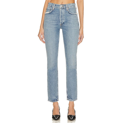Agolde Vintage Blue Riley Long Denim Jeans Size 23