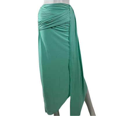 Baobab Draped Turquoise Jasmin Wrap Skirt Size S