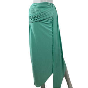 Baobab Draped Turquoise Jasmin Wrap Skirt Size S
