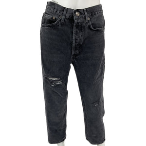 Agolde Distressed Shutter 90s Crop Denim Jeans Size 26