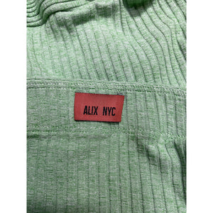 Alix Nyc 'Larue' Green Viscose Mini Skirt Size XS