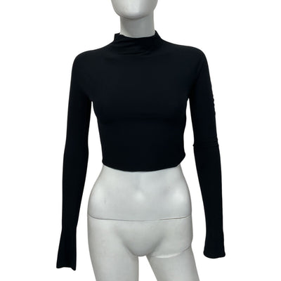 Lapointe Sleek Black Modal Jersey Dolman Tee Size S