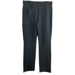 L'Agence Stretch-Jersey High-Rise Straight-Leg Black Dean Denim Jeans Size 32