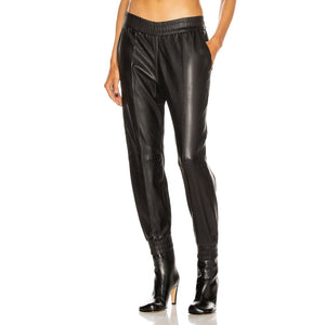 Sprwmn Sleek Black Cuffed Jogger Pants Size S NWT