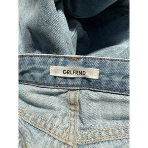 Grlfrnd Distressed Blue Mica Denim Jeans Size 27