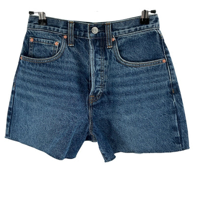 Grlfrnd Vintage Blue Jules Shorts Size 25
