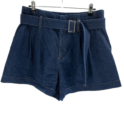 Frame Belted Blue Paperbag Shorts Size 28
