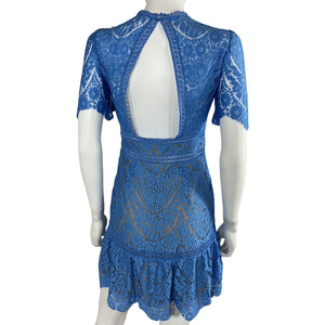 Saylor Lace Blue Darian Dress Size XS NWT