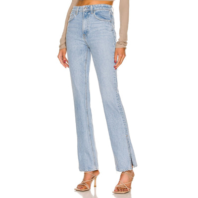 Grlfrnd Classic Blue Harlow High Rise Boot Denim Jeans Size 23