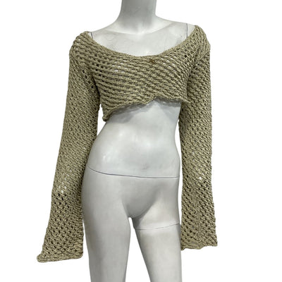 Bananhot Crochet Ivory Magen Top Size XS / S