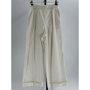 Dôen 'Hilaire' Cream Cotton Pant Size 4