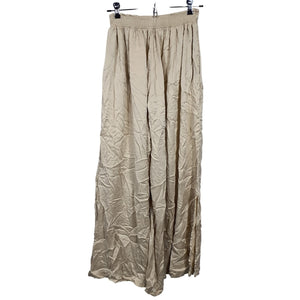 Frame Crinkled Pebble Silk Side Slit Size XS Pants